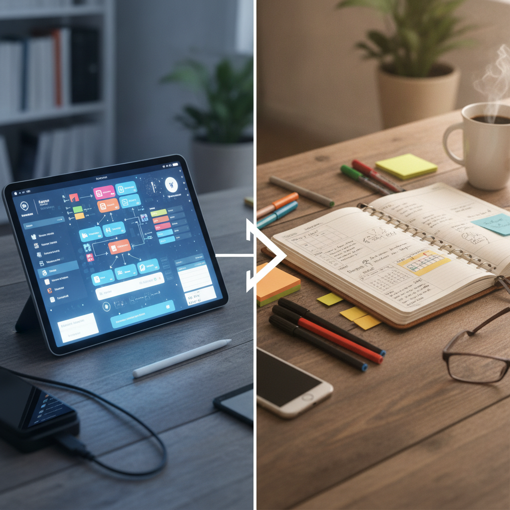 Digital vs Paper Planners: Finding the Right Productivity System
